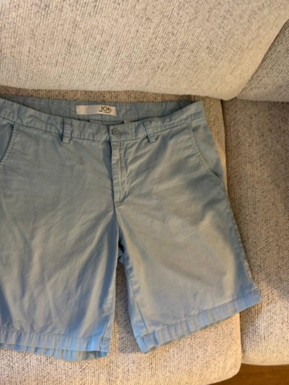 Light Blue Cotton Women's Shorts